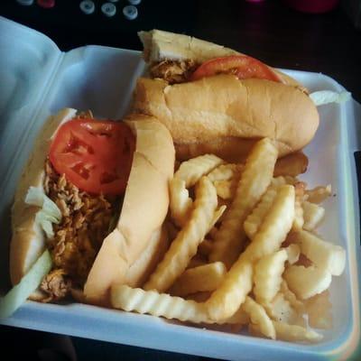 Chicken cheese steak