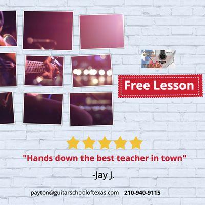 Enjoy your first lesson FREE!