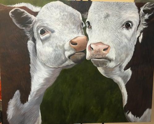 Acrylic painting by local artist/instructor Cara Merritt