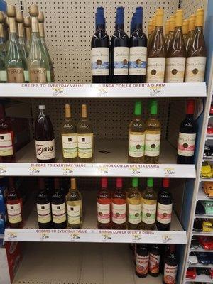 I don't know about this being at the corner of Healthy, but it's definitely at the corner of Happy. Shocked to see wine here.