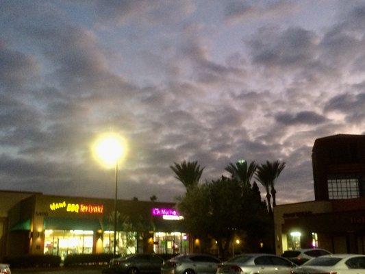 Twilight at Chino Promenade, October 31st, 2017.