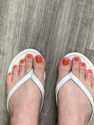 Shellac Pedi-Thanks Meme Good Job!