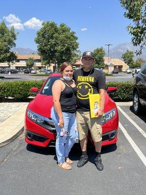 Congrats to Mayra on her new car. Happy customers at BME Motorsports!