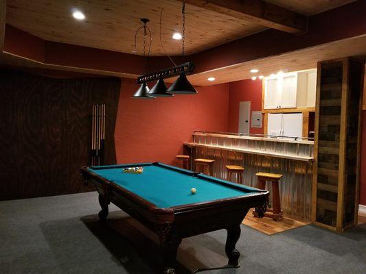 Custom man cave