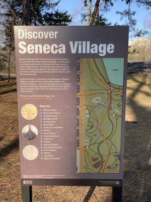 Seneca Village is a historic site in Central Park. Posted with review 03/13/21