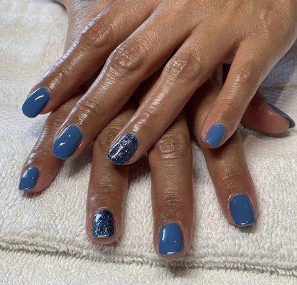 Natural manicure with gel polish