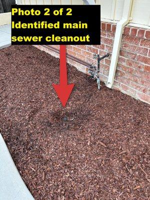 We can save you hundreds of dollars by locating a hidden main sewer cleanout instead of simply suggesting you have a plumber install one.