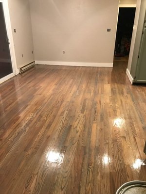 Excellent craftsmanship! Love my new floors. The 'Classic Gray' stain turned out amazing.