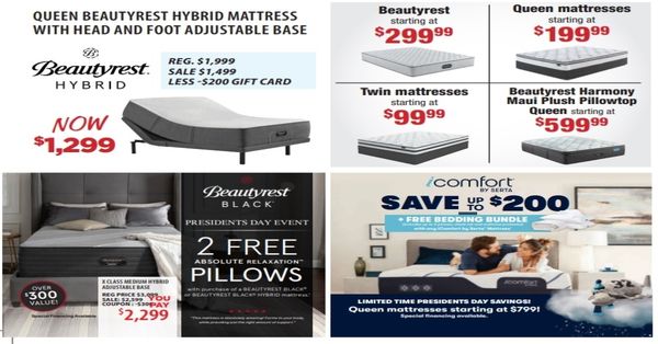 Presidents Day 2022 Beautyrest Offers