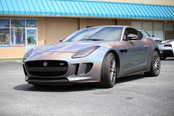 Jaguar F-type Psychedelic full wrap.