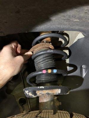 Broken Strut Spring