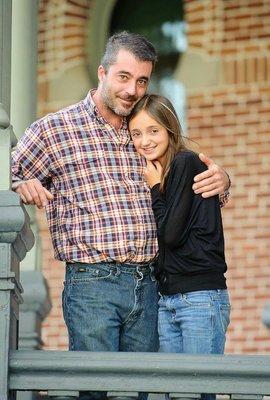 Kevin and his daughter Emily, who he name his shop after.