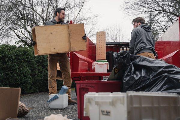 Big garage cleanout! Always happy to get into Tacoma and get the job done!