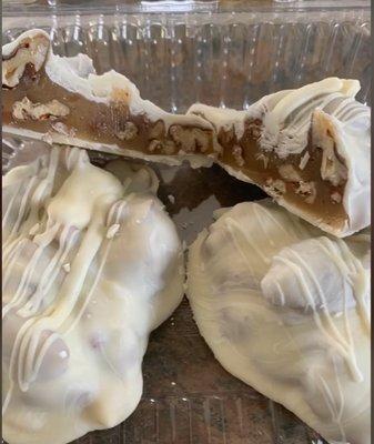 White Chocolate Homemade Turtles