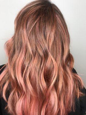 Customized Peach Balayage