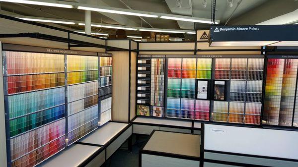 Visit Our "NEW" Benjamin Moore Paint Color Wall And Choose The Perfect Color For Your Project