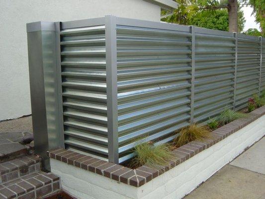 modern fence - Galvanized corrugated sheet