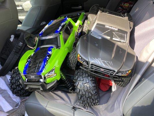 Xmaxx and Slash 4x4 I got at Marty's