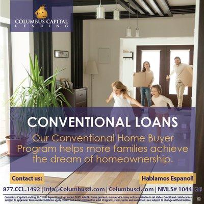 Our Conventional Home Buyer Program helps more families achieve the dream of homeownership. Contact to learn more!