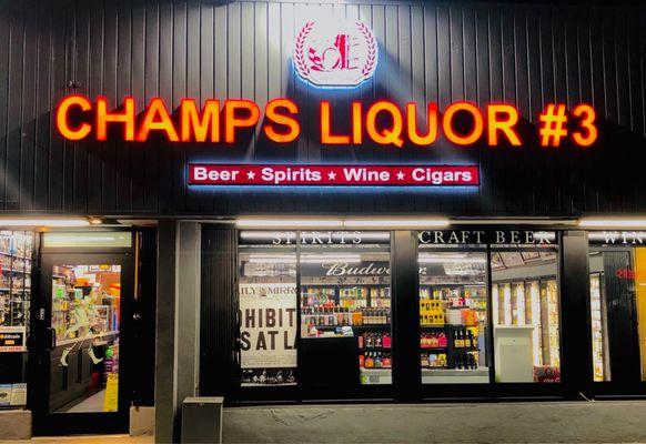 Under new management!  New Liquor, beer , snacks and more only at Champs Liquor #3!!