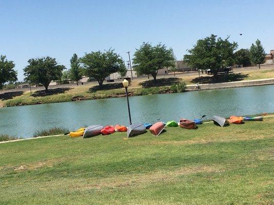 Let those canoes get tanned!