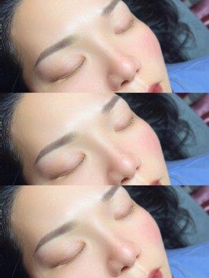 Semi-permanent eyebrows