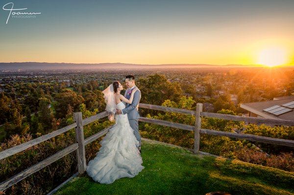 Wedding portrait taken at SJCC's 4th Tee