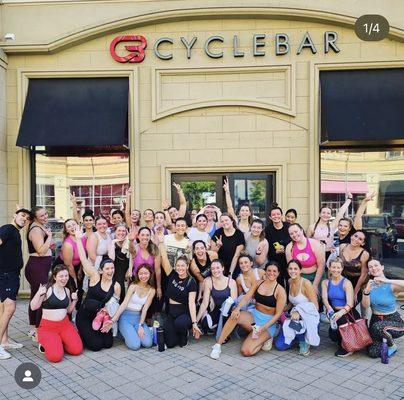 The store front! A class photo after such a fun Taylor swift themed ride!