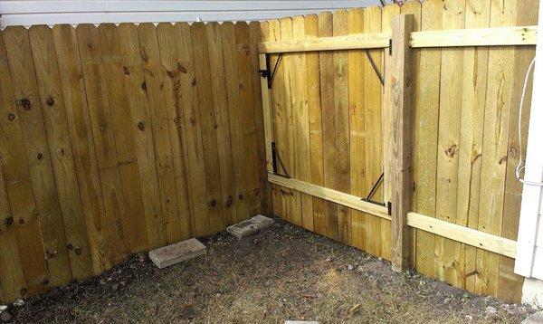 New fence installations