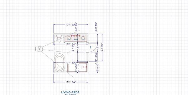 Recent bathroom layout