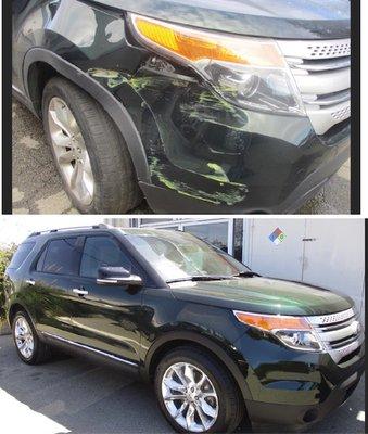 2013 Ford Explorer before and after