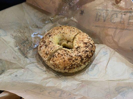 Cream cheese bagel