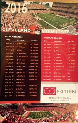 Stop by and grab your Cleveland Spots calendar!