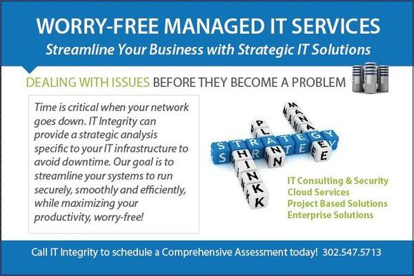 Worry-free Managed IT Services in Delaware, PA, NJ, MD.