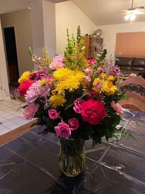 I received these gorgeous flowers for Mother's Day.