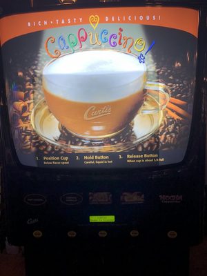 Saturday, January 4, 2020: Cappuccino and hot chocolate machine.