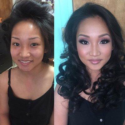 Before and after #luxmotive glam