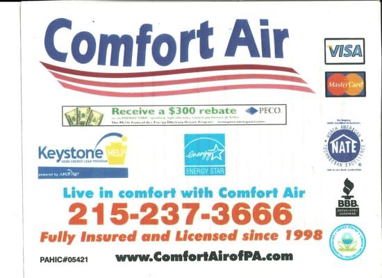 Comfort air can help you with all of your needs