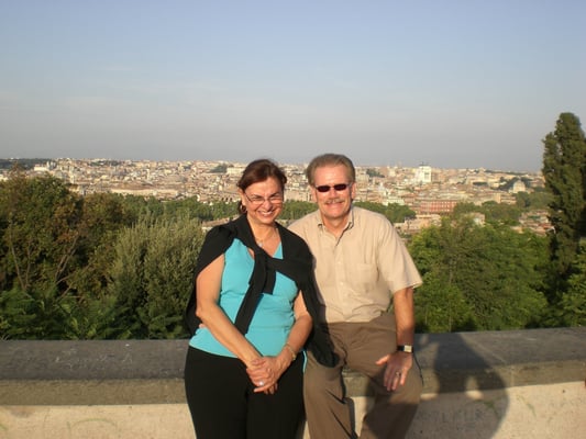 Pat and Ray in Rome