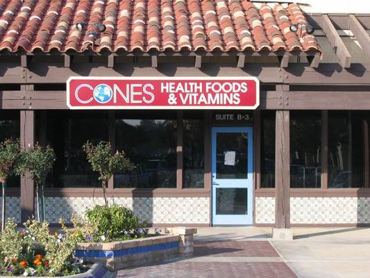 Cone's Health Foods & Vitamins in Town and Country Shopping Center at Stockdale and Coffee/Gosford, by Trader Joe's. Open Sunday