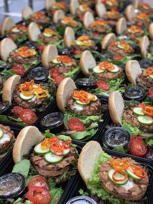 Grilled turkey burgers w/side salad!