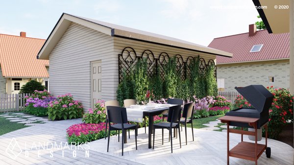 Landscape Design 3D Rendering