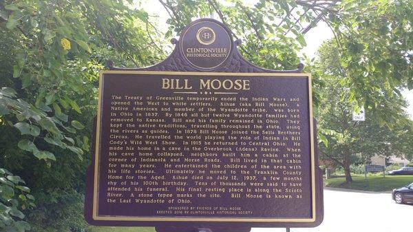 Bill Moose Historical Marker, Columbus OH