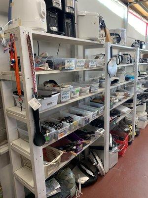 Coffee makers, forks, kitchen knifes, spoons and many kitchen electronic in great shape.