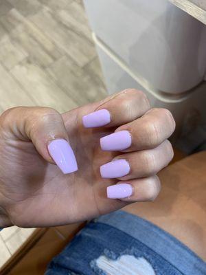 Gel polish on powder nails w/tips