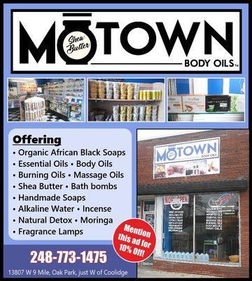 Motown Body Oils