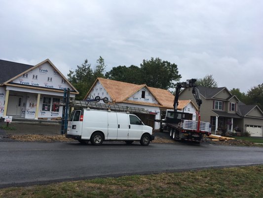 36 sq the shingles in Malta ny ready for tomorrow 9-6-2017 MACC ROOFING!!!