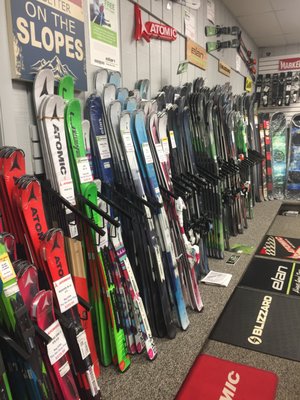 2018 fully stocked with skis from Volkl,Blizzard,Atomic & Elan