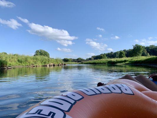 Peaceful tubing down the gentle Root River