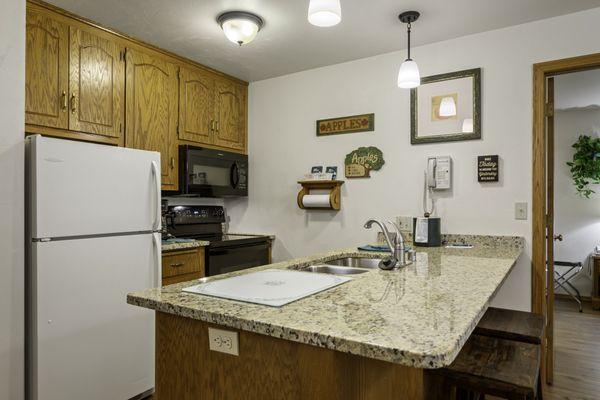 full kitchen with all the tools!